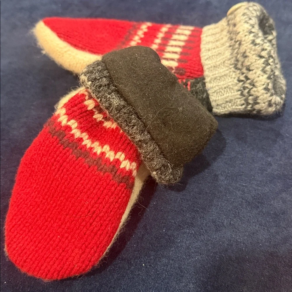 Handmade Knit Sweater Mittens